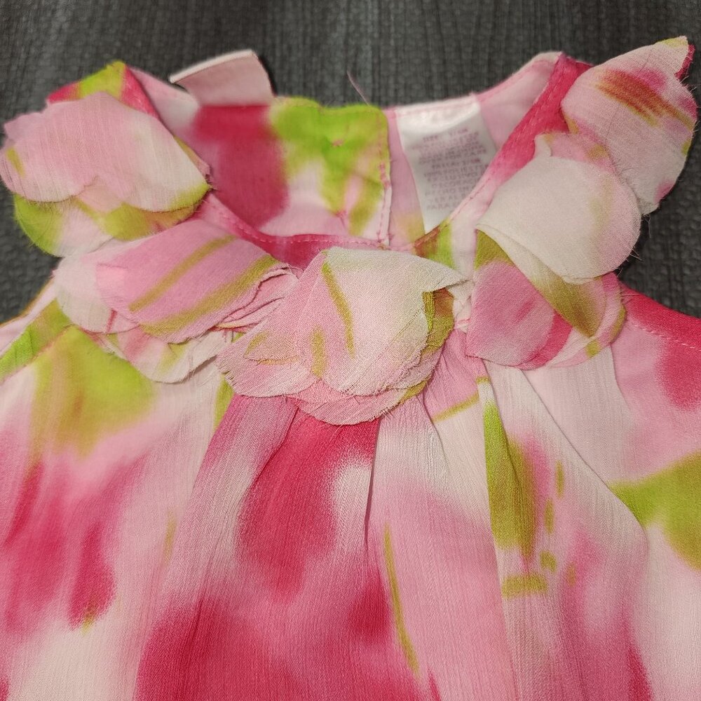 Baby Girls Baby Beri Floral Bubble Romper Outfit One Piece 3-6 Months Sleeveless - Picture 3 of 7